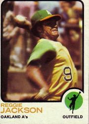 1973 Topps Baseball Cards      255     Reggie Jackson